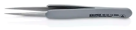 Produktfoto 1 von Knipex Edelstahl Pinzette, 130mm, Spitze Glatt Antimagnetisch ESD-Sicherheit
