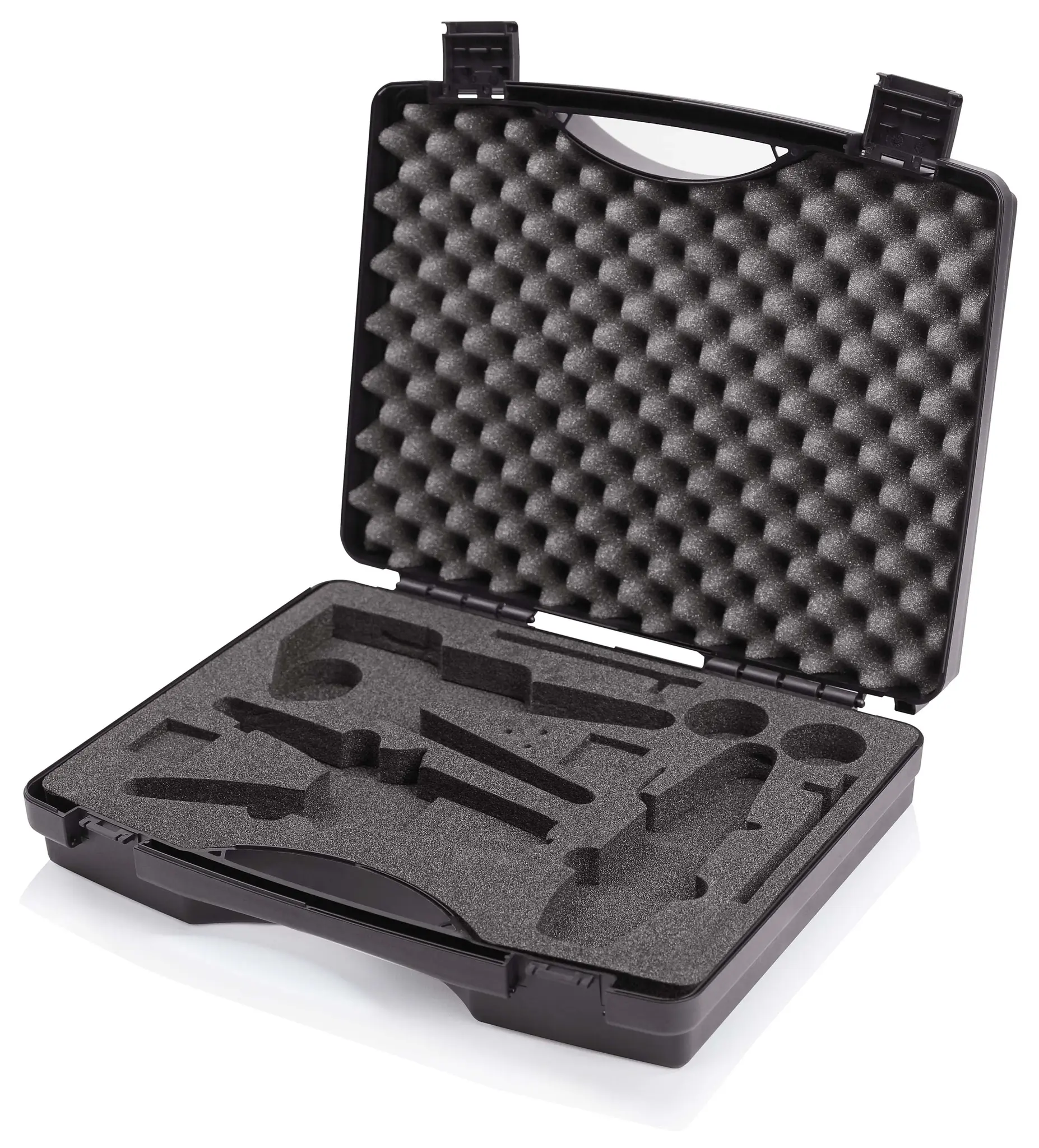 Produktfoto 1 von Knipex Kunststoff Werkzeugkoffer Schwarz, L. 280 mm B. 345 mm H. 80 mm, 650 g