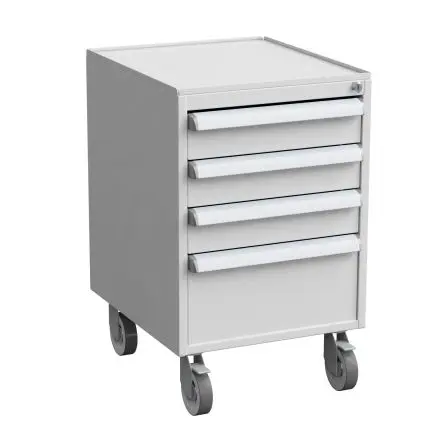 Produktfoto 1 von Treston Stahl Schubladeneinheit, Kleinteilemagazin Grau, 700 mm x 450mm x 520 mm