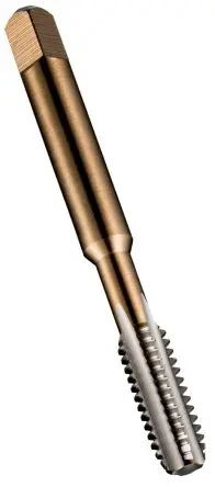 Produktfoto 1 von Dormer Gewindebohrer HSS Hand, UNC Handgewindebohrer mit geradem Gewindegang, Rechtsgewinde 8 UNC