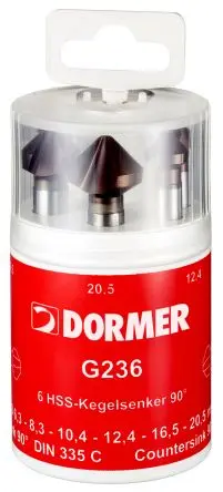 Produktfoto 1 von Dormer HSS Kegelsenker, 90 ° 6