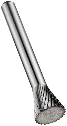 Produktfoto 1 von Dormer Entgratungswerkzeug Umgekehrter Kegel 3 mm Hartmetall