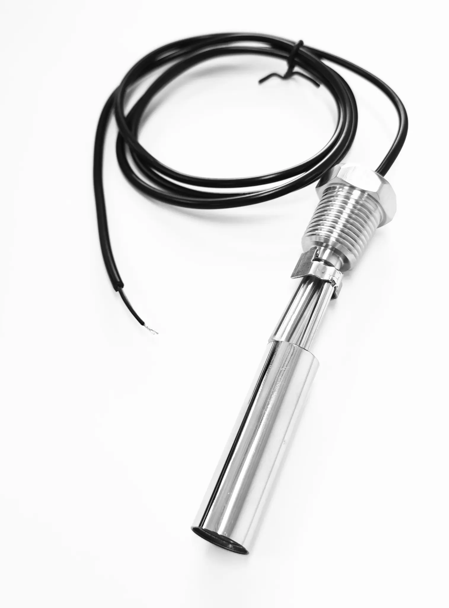 Produktfoto 1 von RS PRO 7179 0026 Schwimmerschalter Kabel Edelstahl 200 V dc, Nein, -20 °C 250 V ac → 110 °C, mit 1 m Leitung