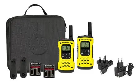 Produktfoto 1 von Motorola T92 H2O Walkie-Talkies Tragbar 16-Kanal 121 Subcodes 446MHz LCD-Anzeige Wasserdicht/Wasserbeständig