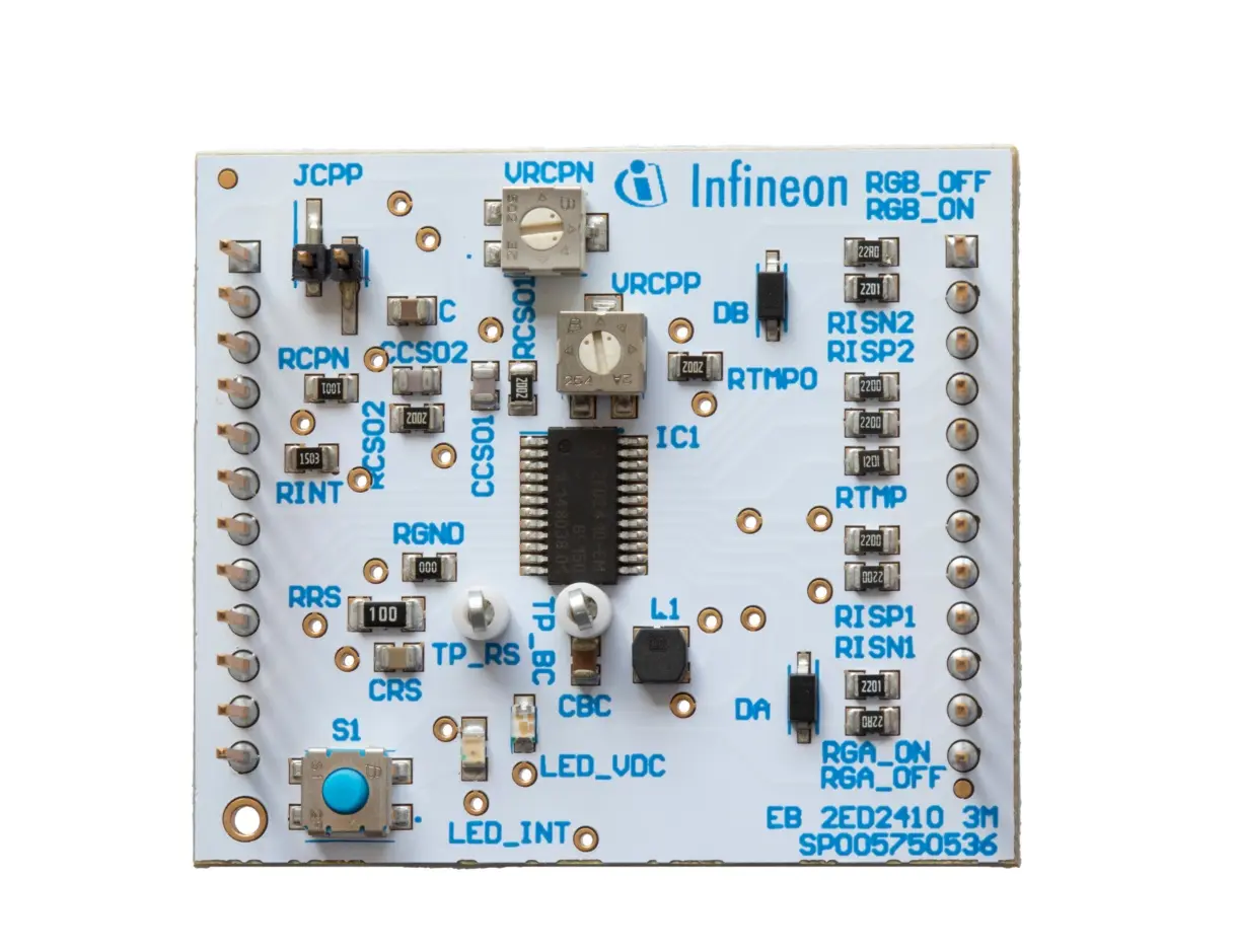 Produktfoto 1 von Infineon Gate Driver, Power MOSFET Gate-Treiber-Modul, EB 2ED2410 3M MOSFET, für Verstellbarer Drahtschutz