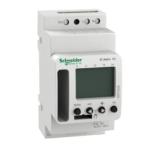 Produktfoto 1 von Schneider Electric Digital Dämmerungsschalter 230 V, Wöchentlich, 1-Kanal, Schraube
