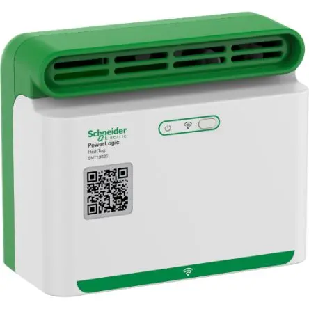 Produktfoto 1 von Schneider Electric Erkennung von Kabelüberhitzung Drahtlos 2,4 GHz DIN-Hutschiene H. 107 mm L. 108 mm B. 108mm 0.27 kg