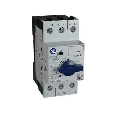 Produktfoto 1 von Allen Bradley 140MT Motorschutzschalter, 16A Schutzschalter 690V ac x 44.7 mm mit Thermomagnetisch