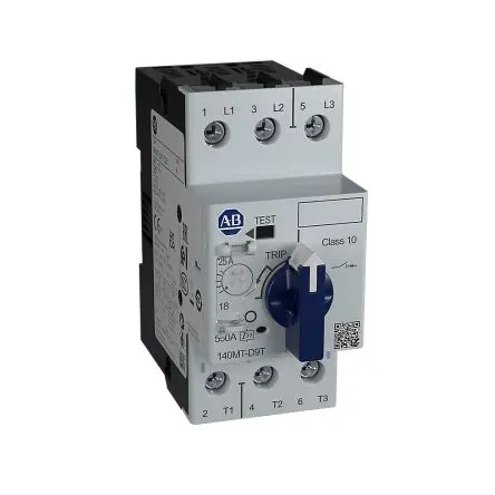 Produktfoto 1 von Allen Bradley 140MT Motorschutzschalter, 6.3A Schutzschalter 690V ac x 44.9 mm mit Thermomagnetisch