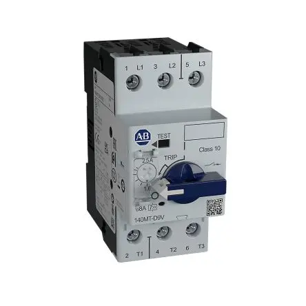 Produktfoto 1 von Allen Bradley 140MT Motorschutzschalter, 6.3A Schutzschalter 200V ac, 500 V ac x 44.9 mm mit Magnetisch