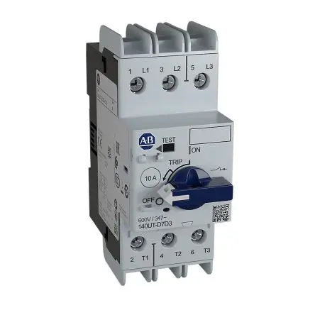 Produktfoto 1 von Allen Bradley 140UT 140UT-D7D3, Kompaktschutzschalter 3-polig, 8A Feststehend / Abschaltvermögen 100 kA