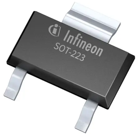 Produktfoto 1 von Infineon ISP Typ P-Kanal, Oberfläche P-Kanal Erweiterung 60 V / 1.9 A 5 W, 3-Pin PG-SOT223