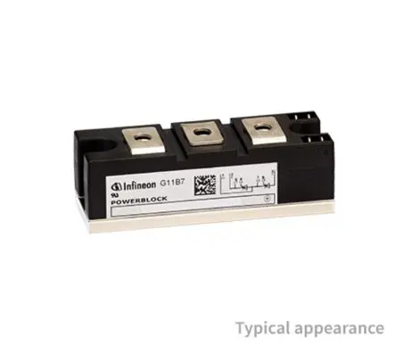 Produktfoto 1 von Infineon Thyristormodul 162 A 1600 V, Gate-Trigger 150 mA 4400 A 1.41 V
