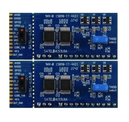 Produktfoto 1 von STMicroelectronics SATEL-VL53L8 Breakout-Board basierend auf den Flugzeit-Sensoren der VL53L8-Serie,
