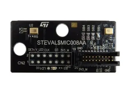 Produktfoto 1 von STMicroelectronics Dual-MP23DB01HP-MEMS-Mikrofon-Tochterboard, Tochterplatine Entwicklungstool Sensor, Mikrofonsensor