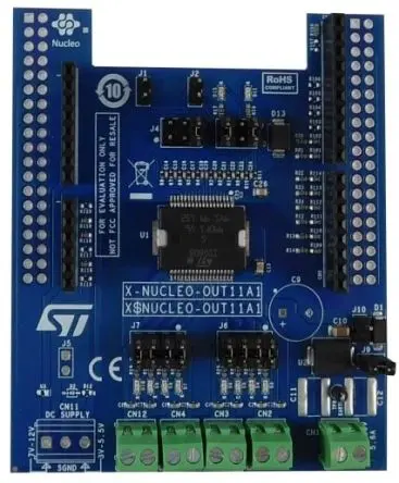 Produktfoto 1 von STMicroelectronics STM32 Nucleo Stromplatine, Erweiterungskarte für industrielle Digitalausgänge, für X-NUCLEO