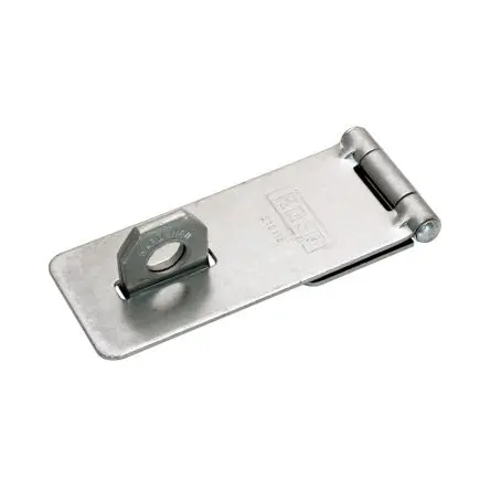 Produktfoto 1 von Kasp Stahl Chrom Schließblech mit Haspe, Haspe Loch-ø 28 mm, B. 9mm, L. 75 mm