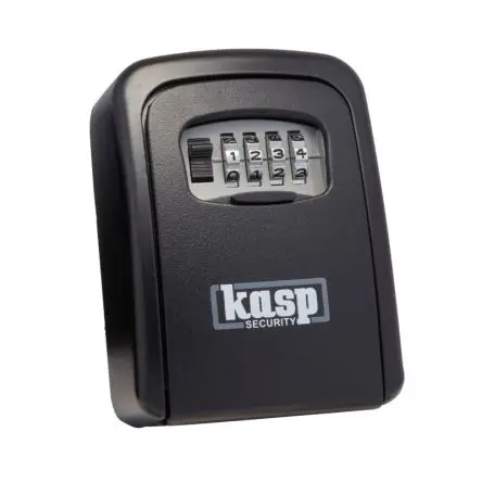 Produktfoto 1 von Kasp Schwarz Schlüsseltresor, B 90mm, H 120 mm, Wand