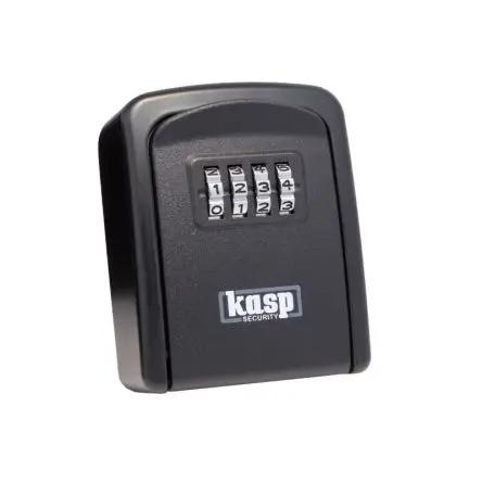 Produktfoto 1 von Kasp Schwarz Schlüsseltresor, B 75mm, H 75 mm, Wand