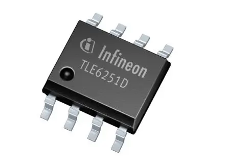 Produktfoto 1 von Infineon CAN-Transceiver, 1 Mbps 1 Transceiver Standby 35 mA, PG-DSO-8 8-Pin