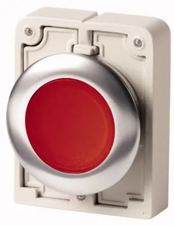 Produktfoto 1 von Eaton M30I-FDL-R-SP Druckschalter Ø 30.5 mm, Rot Tastend Flach Flach, IP66
