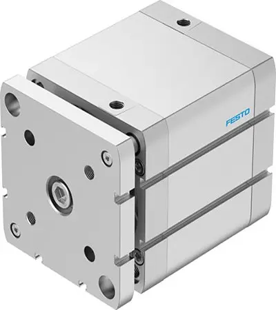 Produktfoto 1 von Festo ADNGF-100-60-PPS-A 577231 Pneumatik-Kompaktzylinder 60 mm Doppeltwirkend, Bohrung Ø 100 mm, bis 1 Mpa