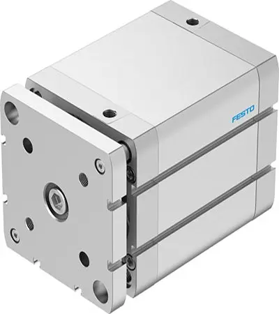 Produktfoto 1 von Festo ADNGF-100-80-PPS-A 577232 Pneumatik-Kompaktzylinder 80 mm Doppeltwirkend, Bohrung Ø 100 mm, bis 1 Mpa