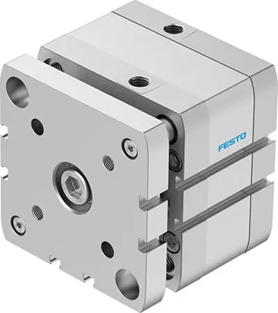 Produktfoto 1 von Festo ADNGF-80-10-PPS-A 574058 Pneumatik-Kompaktzylinder 10 mm Doppeltwirkend, Bohrung Ø 80 mm, bis 1 Mpa