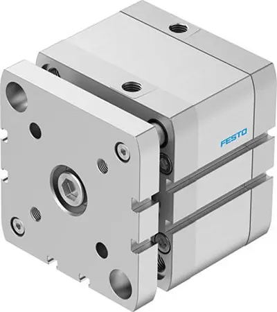 Produktfoto 1 von Festo ADNGF-80-20-PPS-A 574060 Pneumatik-Kompaktzylinder 20 mm Doppeltwirkend, Bohrung Ø 80 mm, bis 1 Mpa
