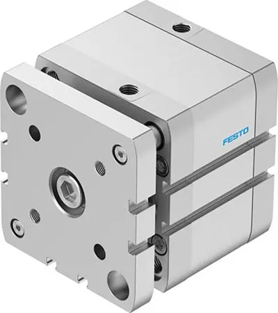 Produktfoto 1 von Festo ADNGF-80-25-PPS-A 574061 Pneumatik-Kompaktzylinder 25 mm Doppeltwirkend, Bohrung Ø 80 mm, bis 1 Mpa