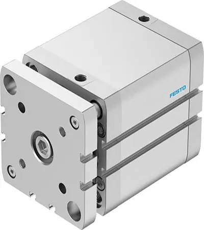 Produktfoto 1 von Festo ADNGF-80-60-PPS-A 574065 Pneumatik-Kompaktzylinder 60 mm Doppeltwirkend, Bohrung Ø 80 mm, bis 1 Mpa