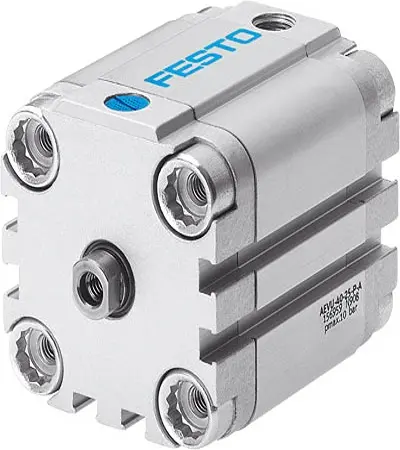 Produktfoto 1 von Festo AEVU 156973 Pneumatik-Kompaktzylinder 15 mm Einfachwirkend, Bohrung Ø 100 mm, bis 1 Mpa
