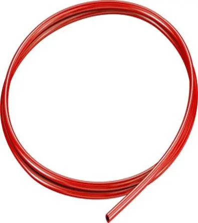 Produktfoto 1 von Festo Rund Kunststoffrohr Rot, Außen-Ø 4 mm Außen-ø  / Innen-Ø 2.6 mm, Thermoplastisches Elastomer, 1.4 mm
