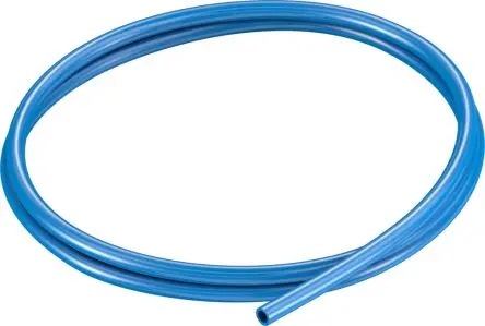 Produktfoto 1 von Festo Rund Kunststoffrohr Blau, Außen-Ø 6 mm Außen-ø  / Innen-Ø 4 mm, Thermoplastisches Elastomer, 2 mm