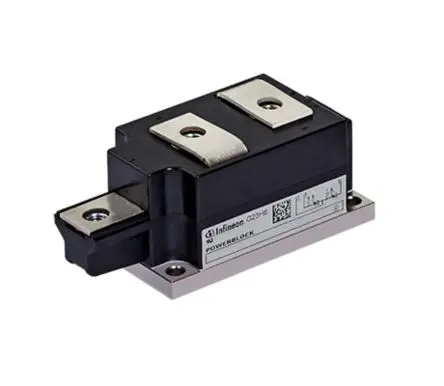 Produktfoto 1 von Infineon Oberfläche Gleichrichterdiodenmodul DD350N Netzdiodenmodul, 1800 V / 350 A, 3-Pin
