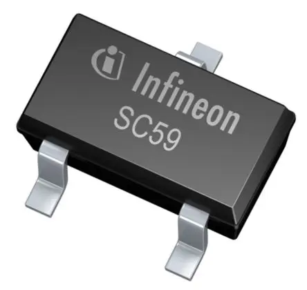 Produktfoto 1 von Infineon BSR202N Typ N-Kanal, Oberfläche MOSFET Erweiterung 20 V / 3.8 A, 3-Pin PG-SC-59