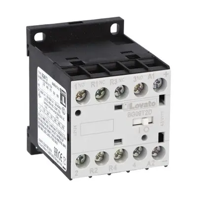 Produktfoto 1 von Lovato BG09 Schütz 12 V-Spule, 4-polig, 690V / 4 A 22 kW 2 Schließer/2 Öffner Gerade