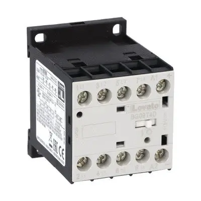 Produktfoto 1 von Lovato BG09 Schütz 110V-Spule, 4-polig, 440V / 20 A 15 kW 4 Schließer Gerade