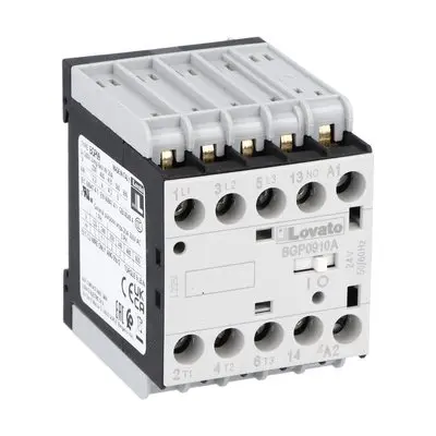 Produktfoto 1 von Lovato BGP09 Schütz 230 V-Spule, 3-polig, 500V 5 kW 1 Öffner Gerade