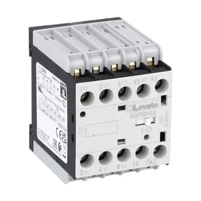 Produktfoto 1 von Lovato BGP09 Schütz 230V-Spule, 3-polig, 500V 5 kW 1 Öffner Gerade