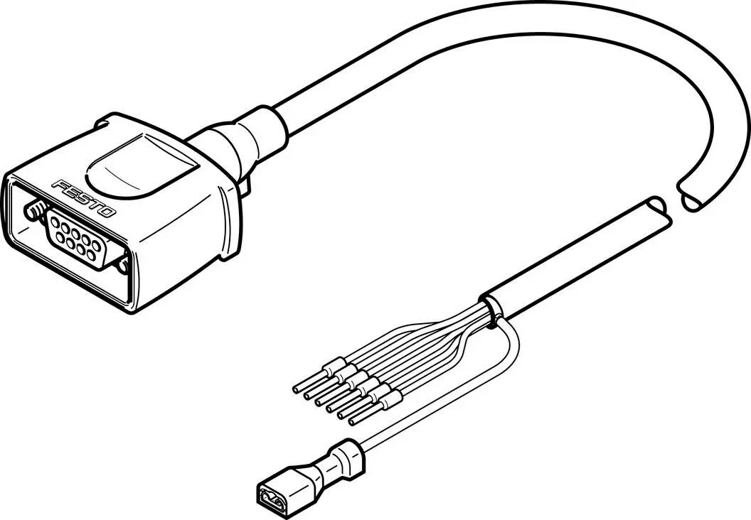 Produktfoto 1 von Festo NEBM Kabel 1450368 Motorkabel für Motor