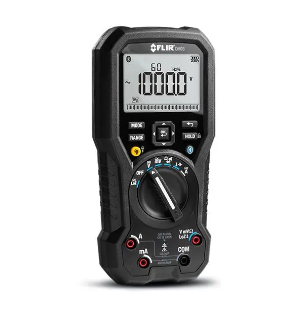 Produktfoto 1 von FLIR DM93-2 Tragbar Multimeter Echteffektivwert 1000 V ac / 10 A ac 10 A dc 1000 V dc
