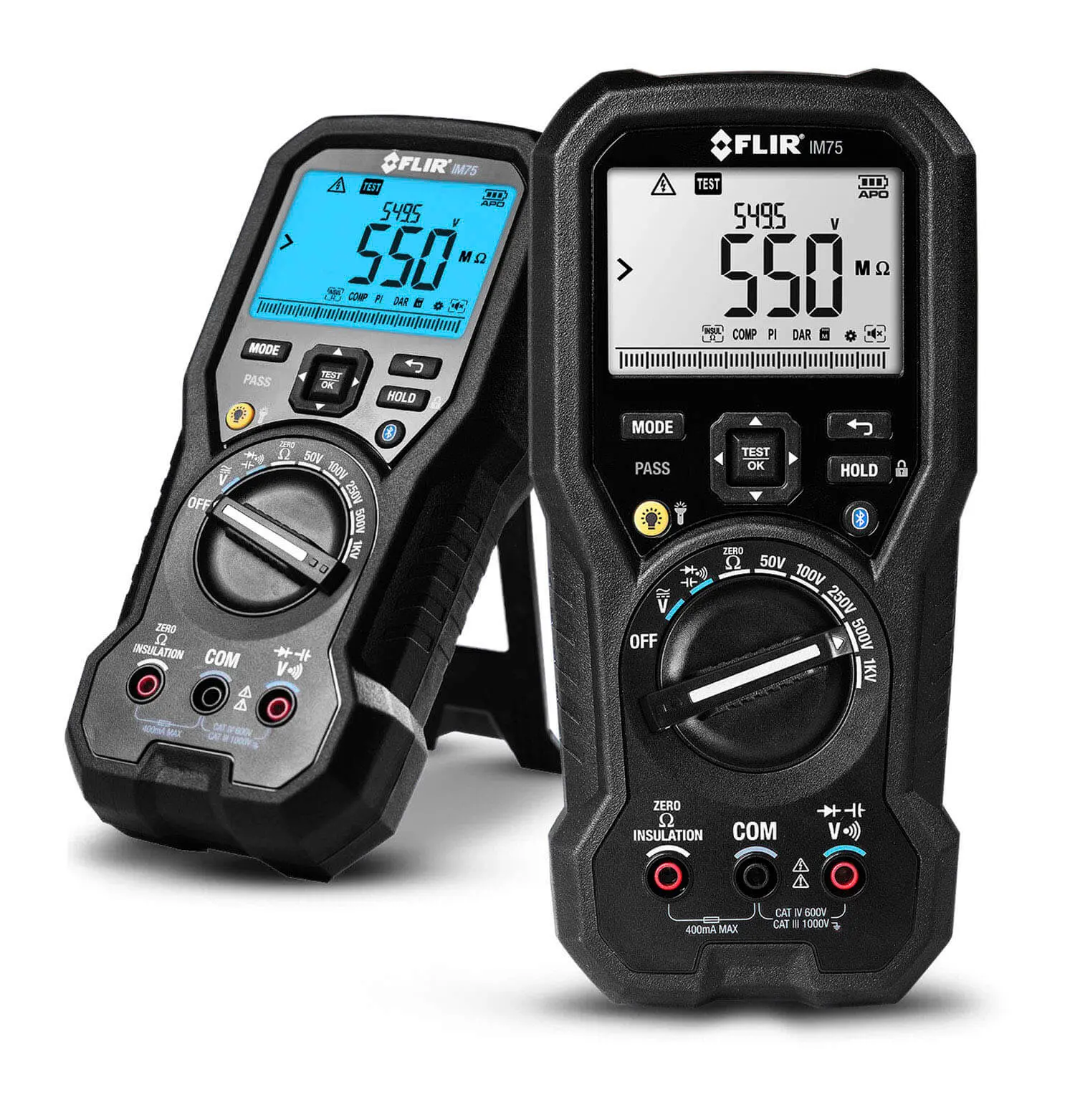 Produktfoto 1 von FLIR IM75-2 IM75 Digital Digital Multimeter Echteffektivwert, Negativ, Dauer 1000 V ac, 20 GΩ