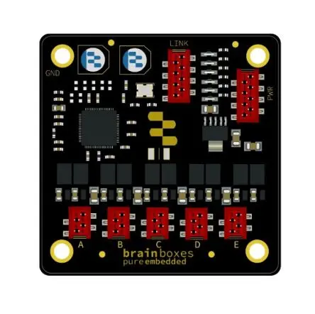 Produktfoto 1 von Brainboxes Reiner eingebetteter 10/100 5-Port-Industrie-Ethernet-Switch Entwicklungstool Kommunikation und Drahtlos