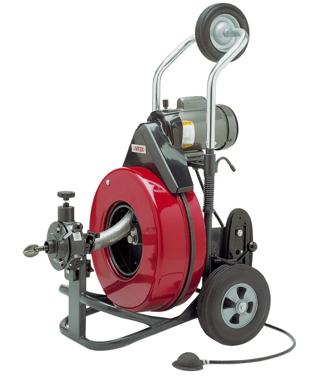Produktfoto 1 von Virax Mit Leitung Kabelloser Abflussreiniger VAL 90 Automatischer Kabelantrieb 150 mm ø Spiral Anbauteil 16 mm