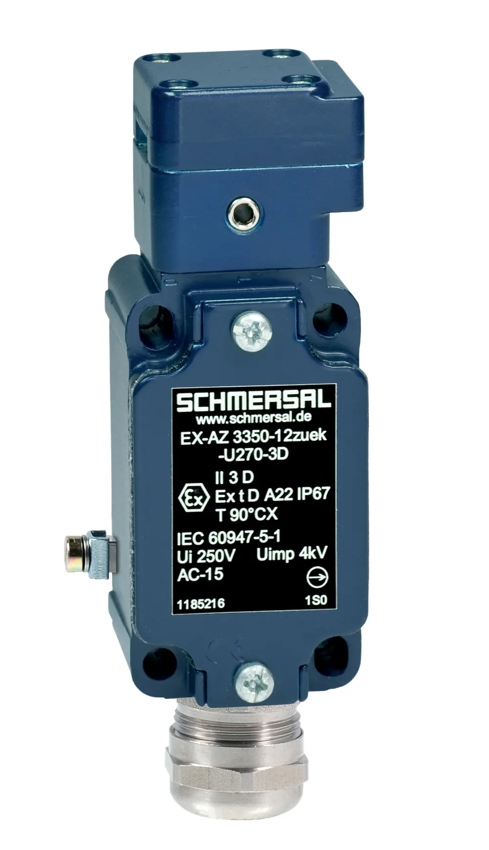 Produktfoto 1 von Schmersal IECEx EX-AZ 350 Sicherheits-Verriegelungsschalter 2 Druckguss