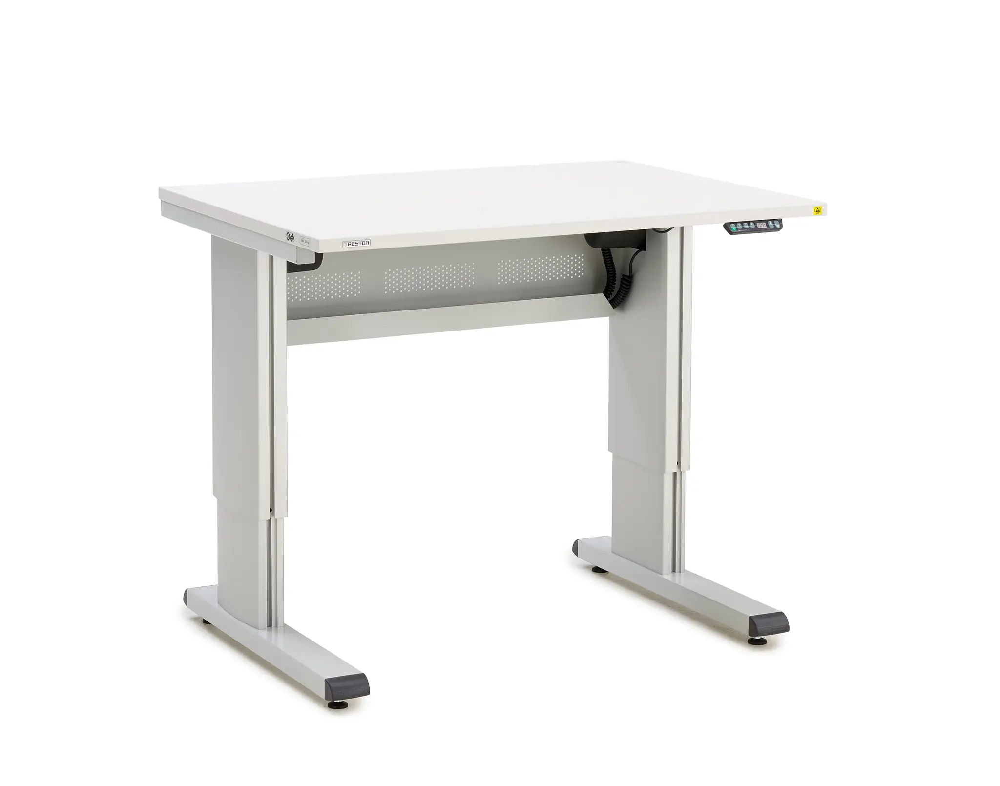 Produktfoto 1 von Treston WB811 EL ESD Verstellbare Bank Stahl, Aluminium Werkbank Einstellbare Höhe L. 800 mm B. 1073 mm H. 1100 mm,