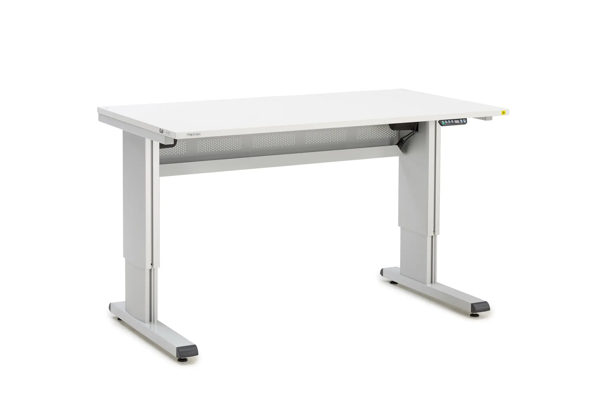 Treston WB815 EL ESD Verstellbare Bank Stahl, Aluminium Werkbank Einstellbare Höhe L. 800 mm B. 1500 mm H. 1100 mm,