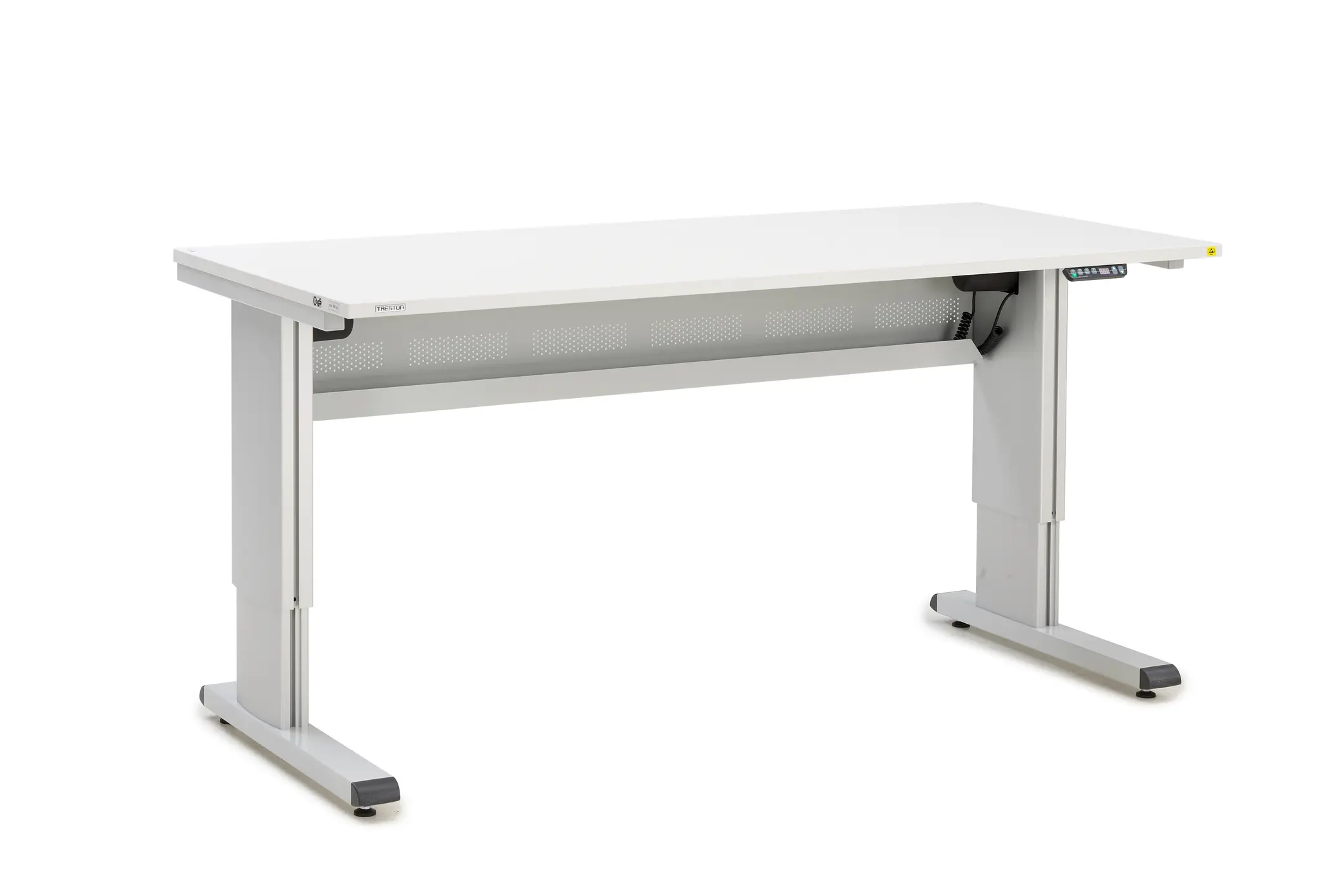 Treston WB818 EL ESD Verstellbare Bank Aluminium, Stahl Werkbank Einstellbare Höhe L. 800 mm B. 1800 mm H. 1100 mm,