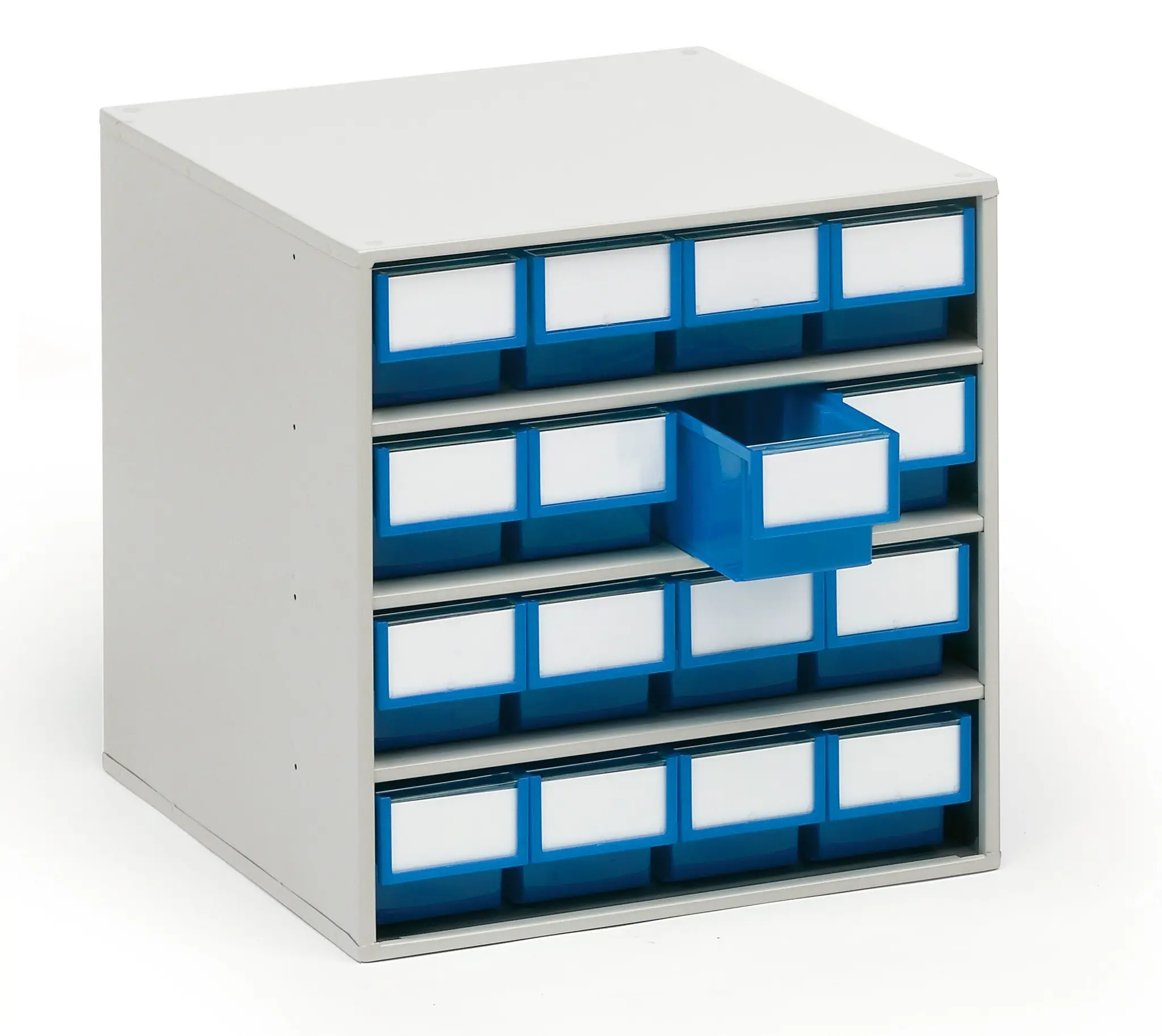 Produktfoto 1 von Treston 16 Kunststoff Schubladenmagazin Blau, 395 mm x 400 mm x 400 mm